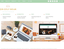 Tablet Screenshot of grizzlybeardesign.co.uk